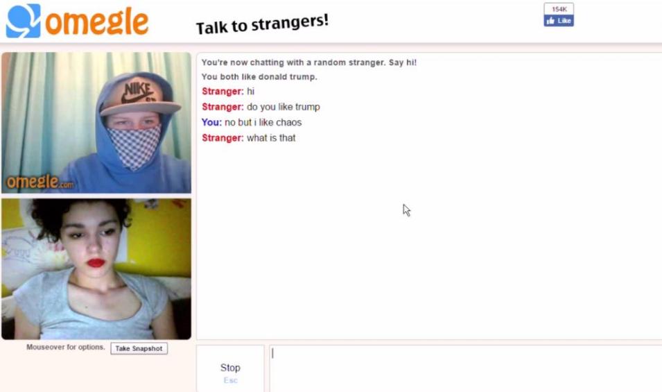 Omegle Main Page