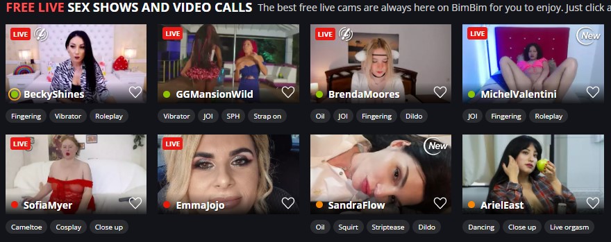 Screenshot BimBim Live Cam Girls
